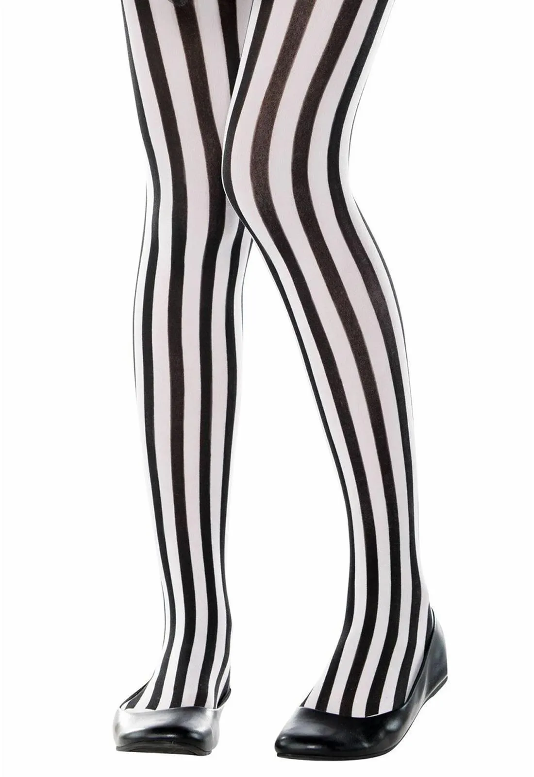 2 Pack Girls Stripe Nylon Leggings - 6 to 8 Years