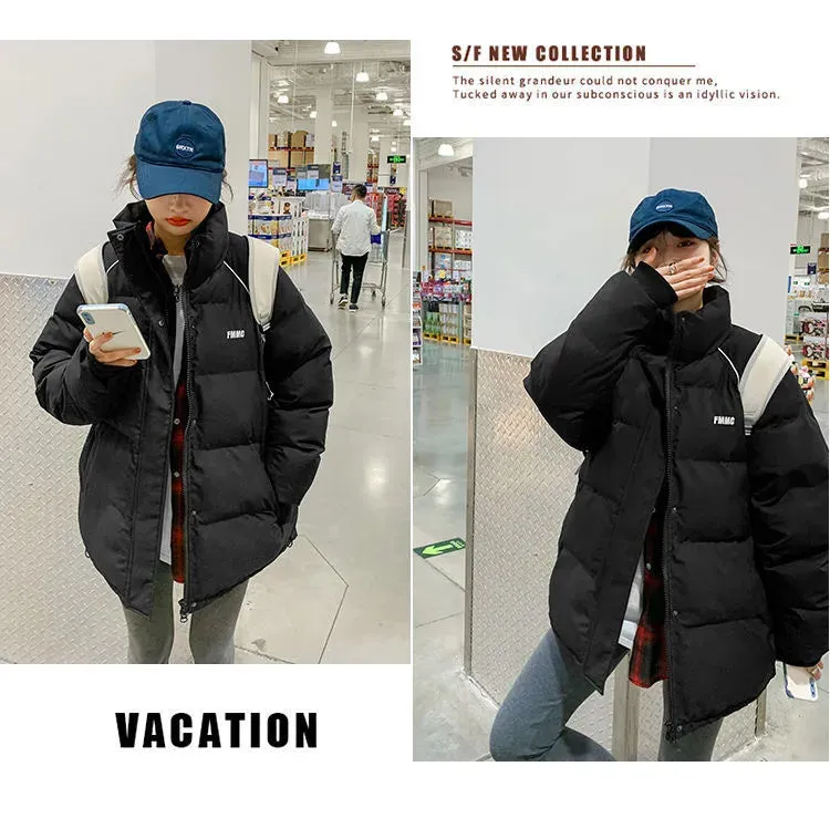 2023 women's parka coat fashion basic cotton down jacket winter