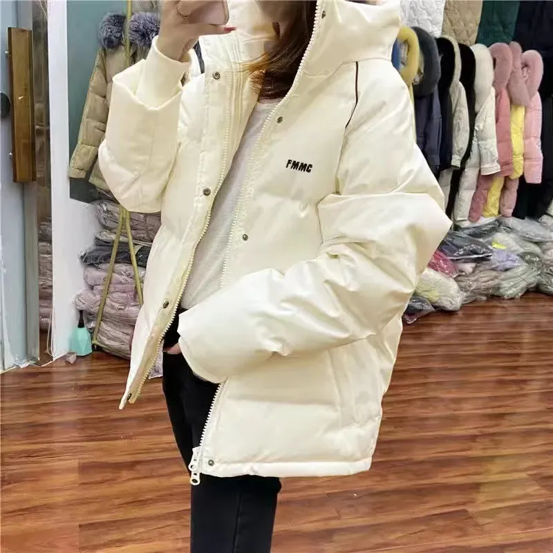 2023 women's parka coat fashion basic cotton down jacket winter