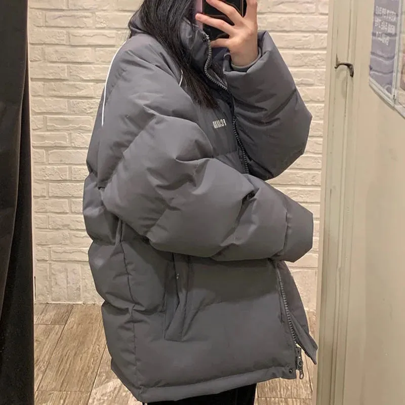 2023 women's parka coat fashion basic cotton down jacket winter