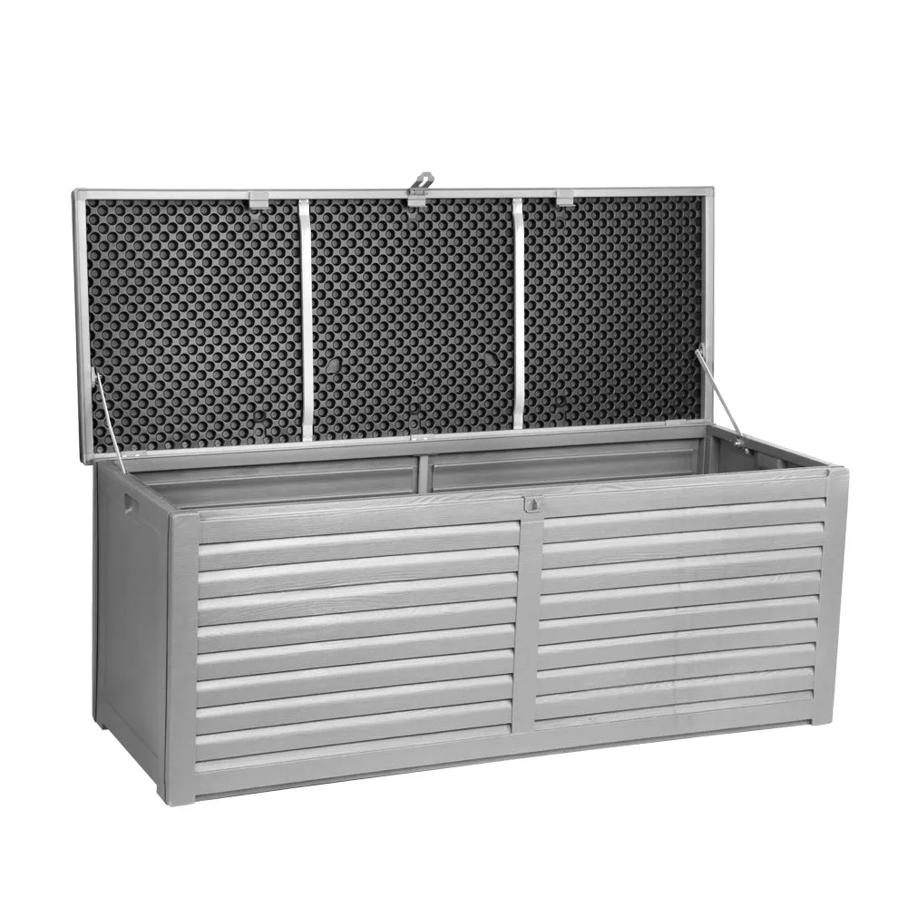 390L Weather-Resistant Storage Box, Lockable Bench - Gardeon