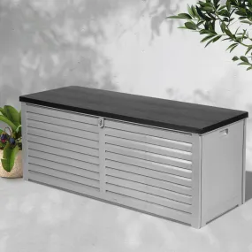 390L Weather-Resistant Storage Box, Lockable Bench - Gardeon