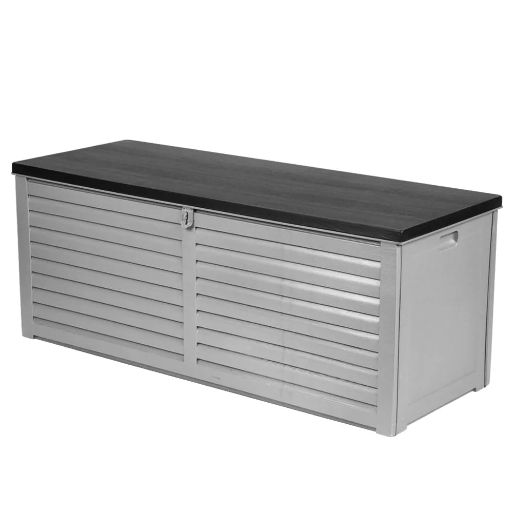 390L Weather-Resistant Storage Box, Lockable Bench - Gardeon