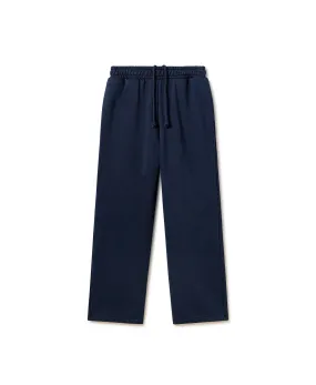 600 GSM 'Navy Blue' Straight-leg Pants