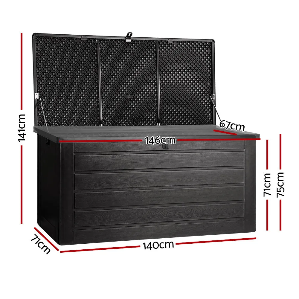 680L Weather-Resistant Lockable Storage Box Bench - Gardeon