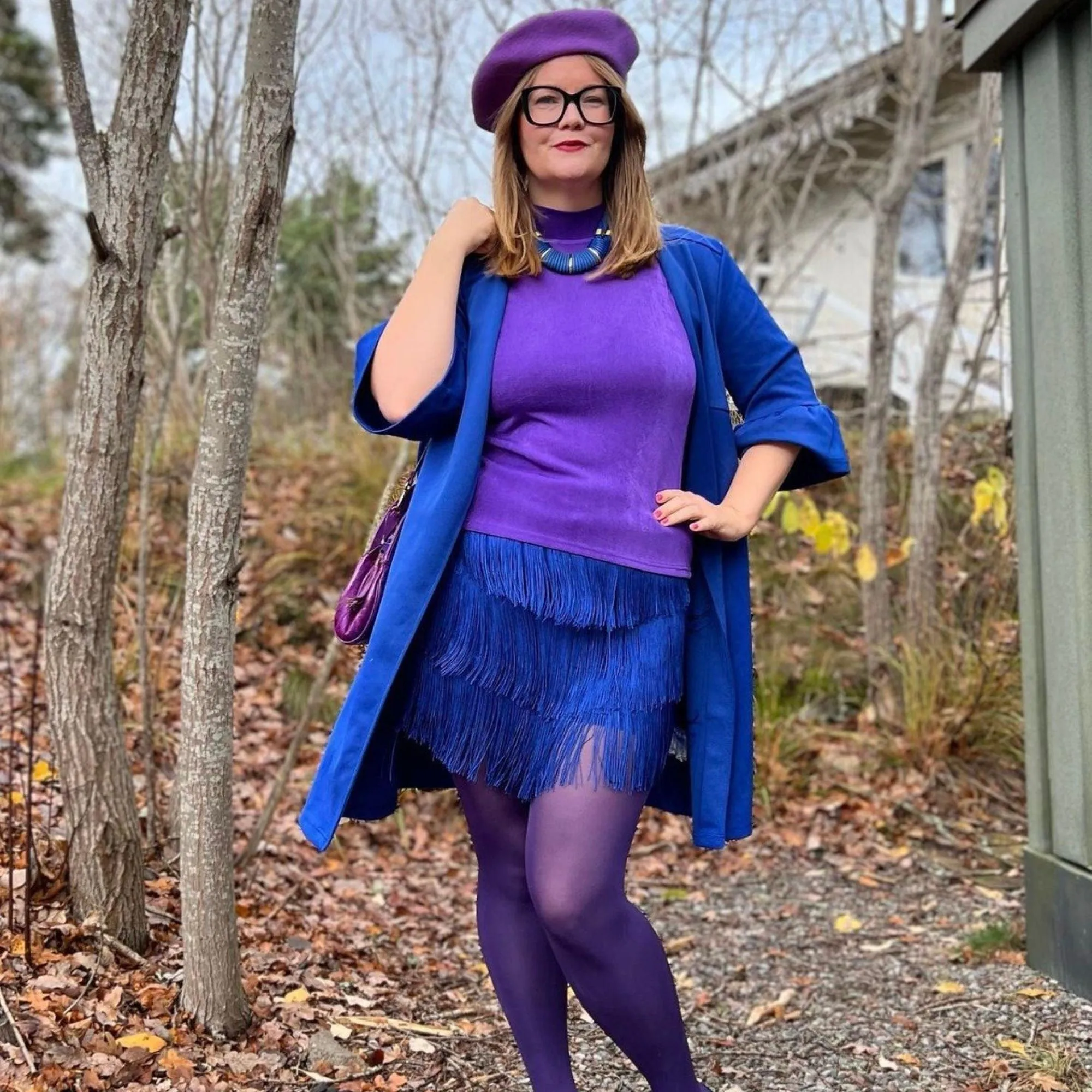 80 Denier Tights - Suffragette Purple