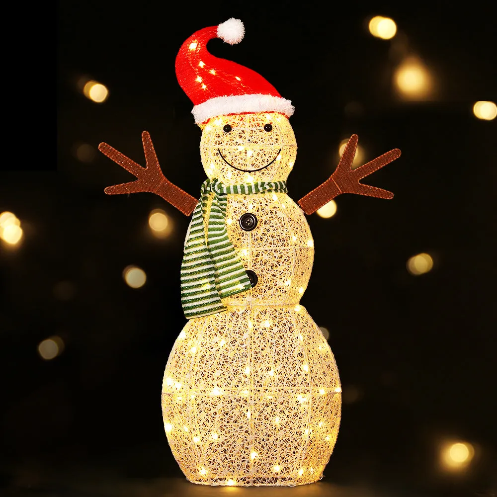 80 LED 3D Snowman Christmas Lights, UV-Resistant, Jingle Jollys