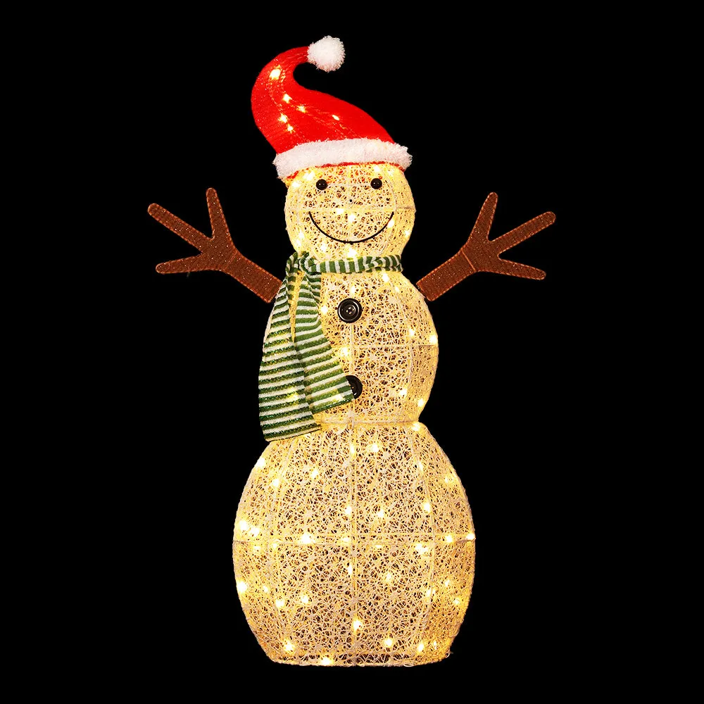 80 LED 3D Snowman Christmas Lights, UV-Resistant, Jingle Jollys