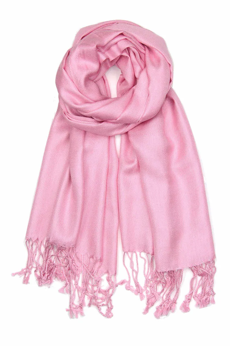 Achillea Large Soft Silky Pashmina Scarf Shawl Wrap in Solid Colors (30 Colors) Group 1