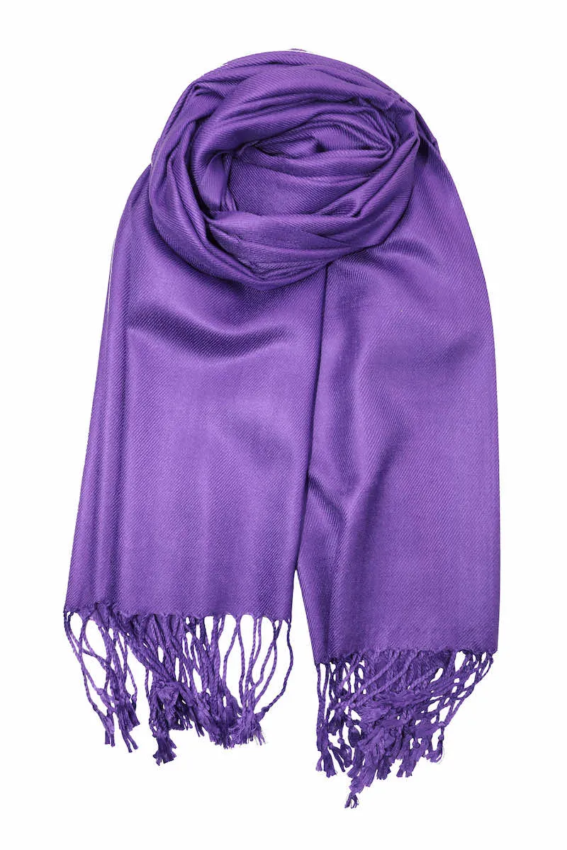 Achillea Large Soft Silky Pashmina Scarf Shawl Wrap in Solid Colors (30 Colors) Group 1