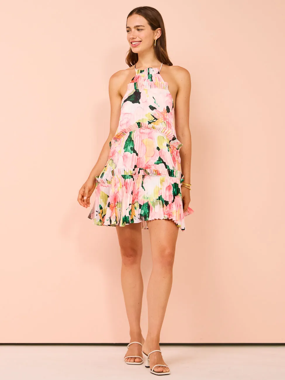 Acler Ormond Mini Dress in Daphne Posy