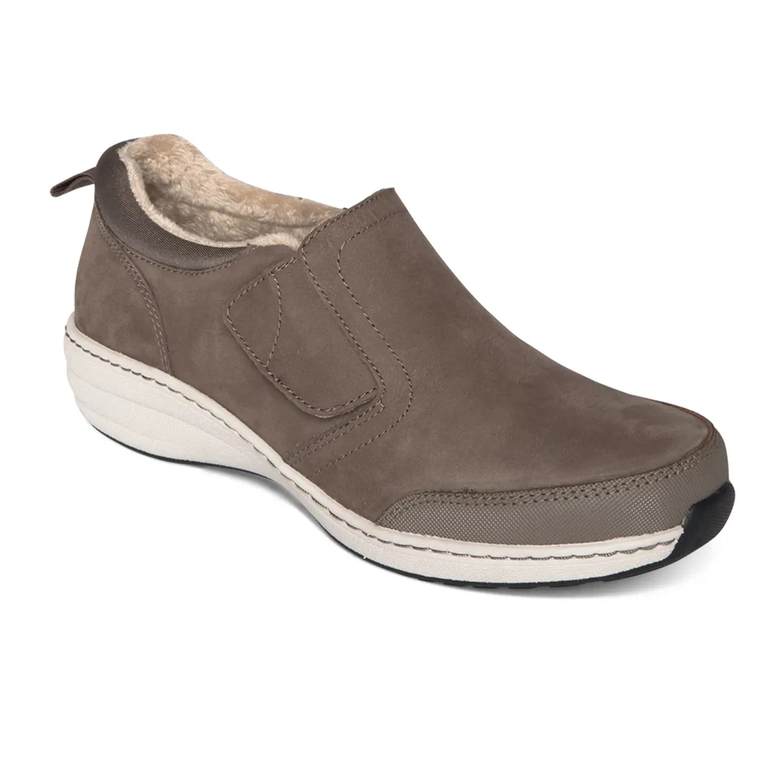 Aetrex Tyra Slip On (Women) - Warm Grey