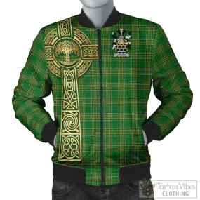 Ardagh Irish Clan Tartan Bomber Jacket with Coat of Arms Celtic Tree of Life Style