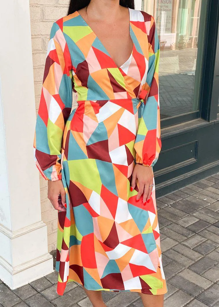 Ardmore Geo Print Wrap Dress***FINAL SALE***