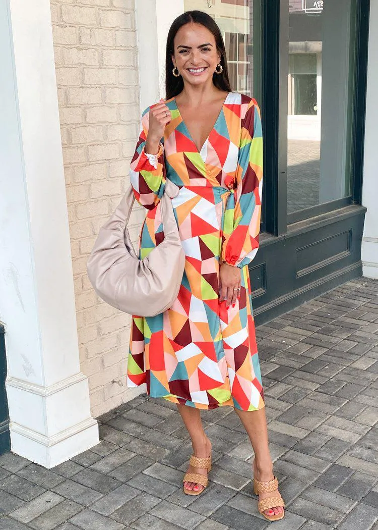 Ardmore Geo Print Wrap Dress***FINAL SALE***