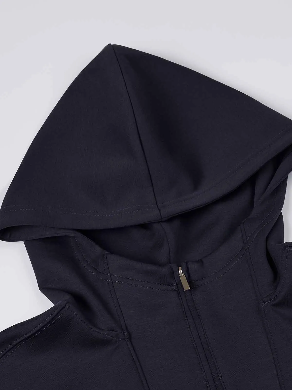 ASOBIO Cozy Drop Shoulder Half-Zip Pullover Hoodie