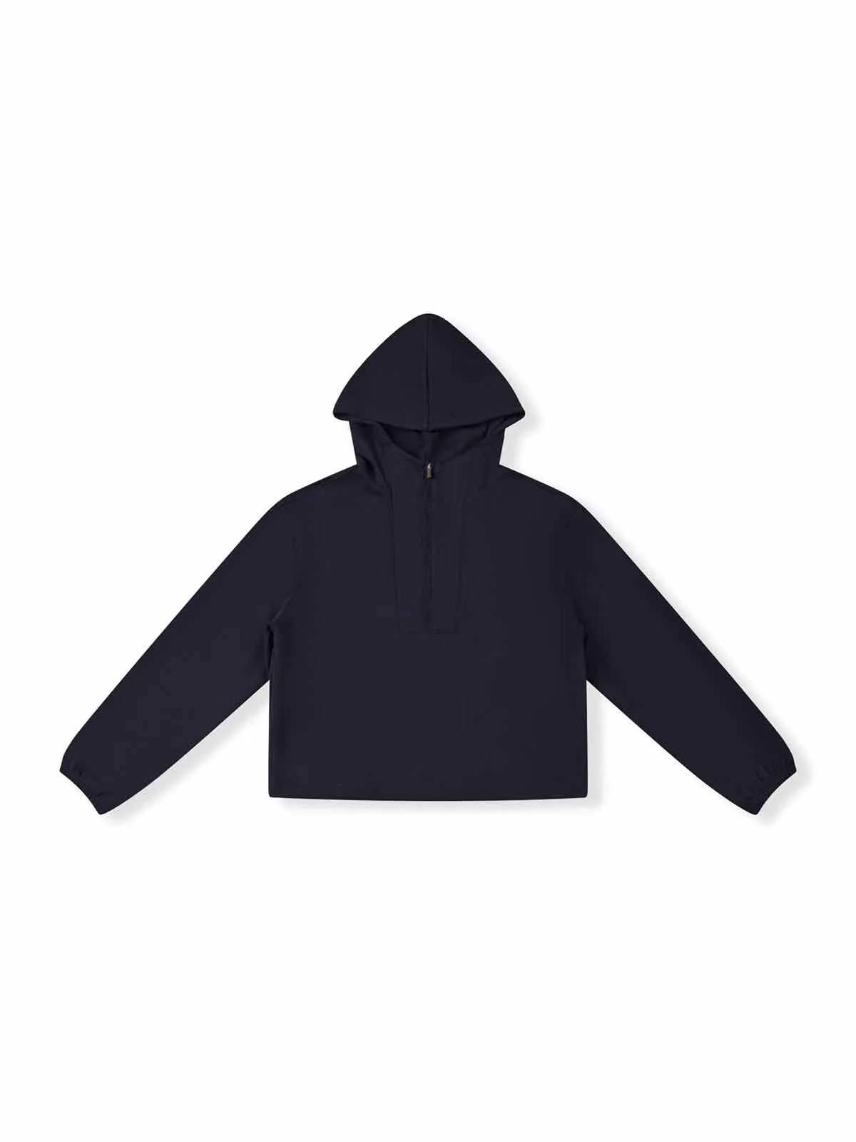 ASOBIO Cozy Drop Shoulder Half-Zip Pullover Hoodie