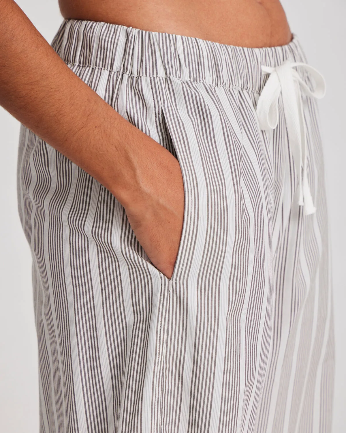 Astrid Pant Cotton Striped - Pin Stripe