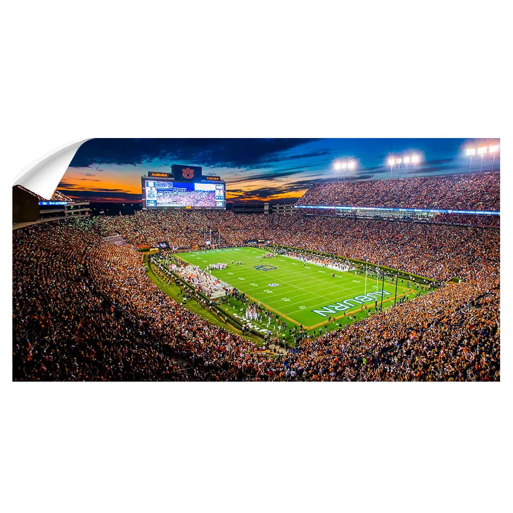 Auburn Tigers - Auburn Lights Panoramic