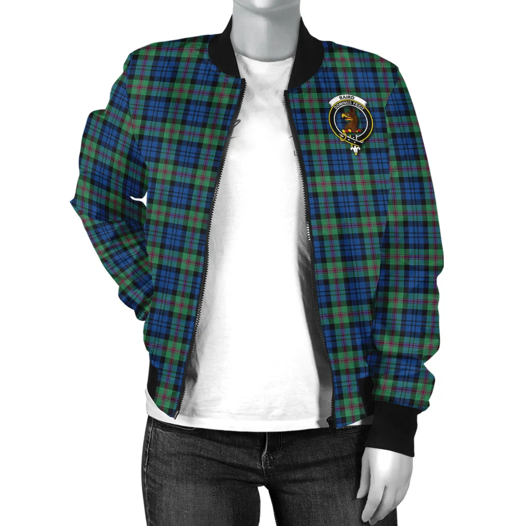 Baird Ancient Tartan Bomber Jacket with Family Crest