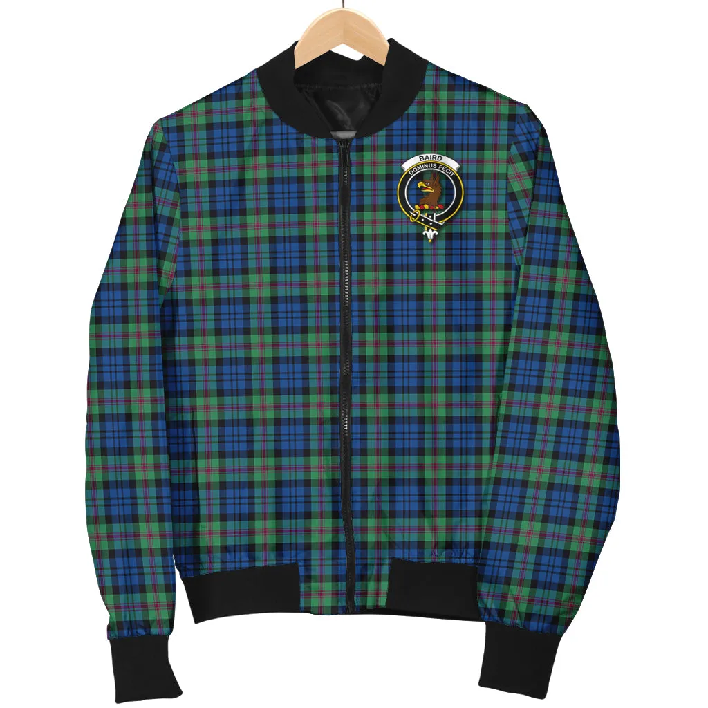 Baird Ancient Tartan Bomber Jacket with Family Crest