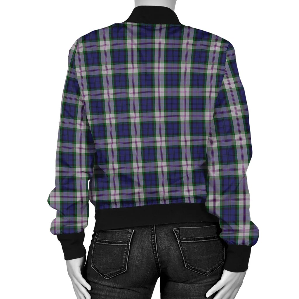 Baird Dress Tartan Bomber Jacket with Family Crest