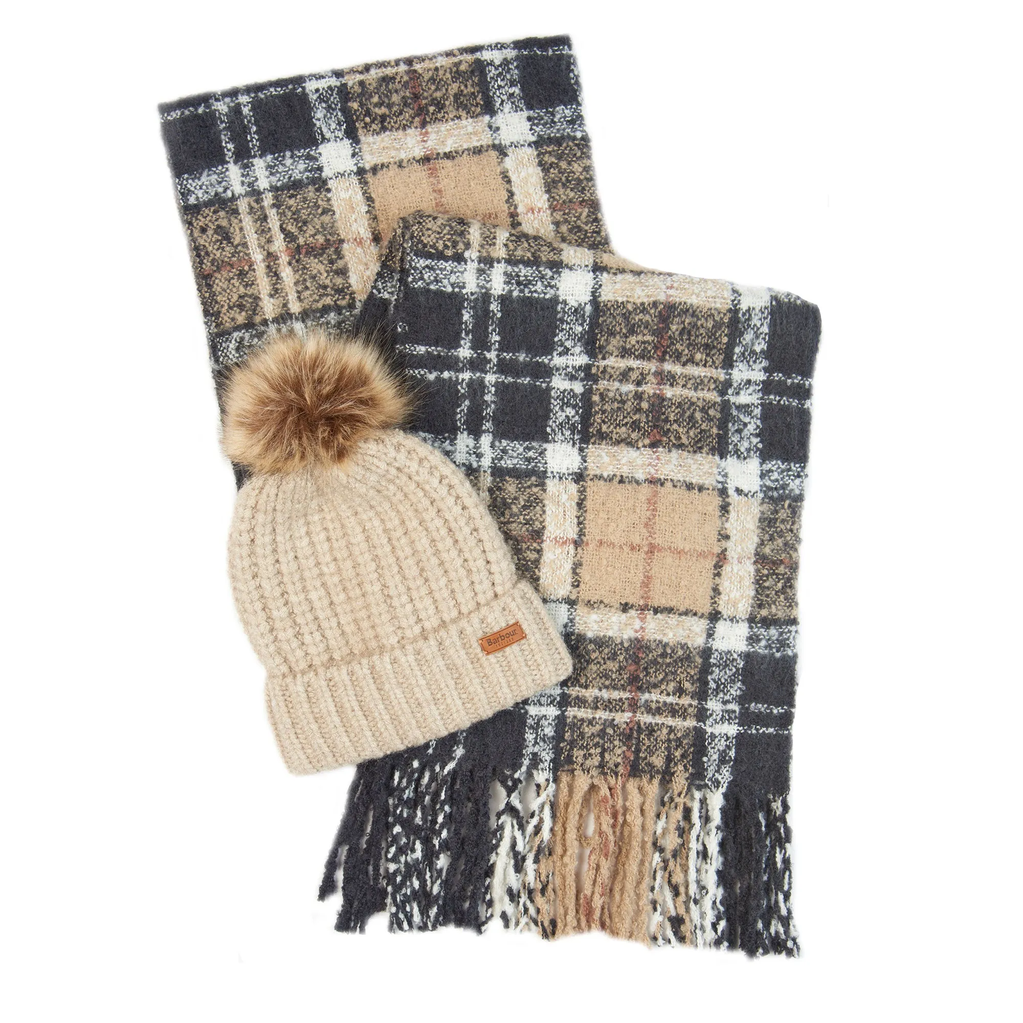 Barbour Ladies Saltburn Beanie & Scarf Set