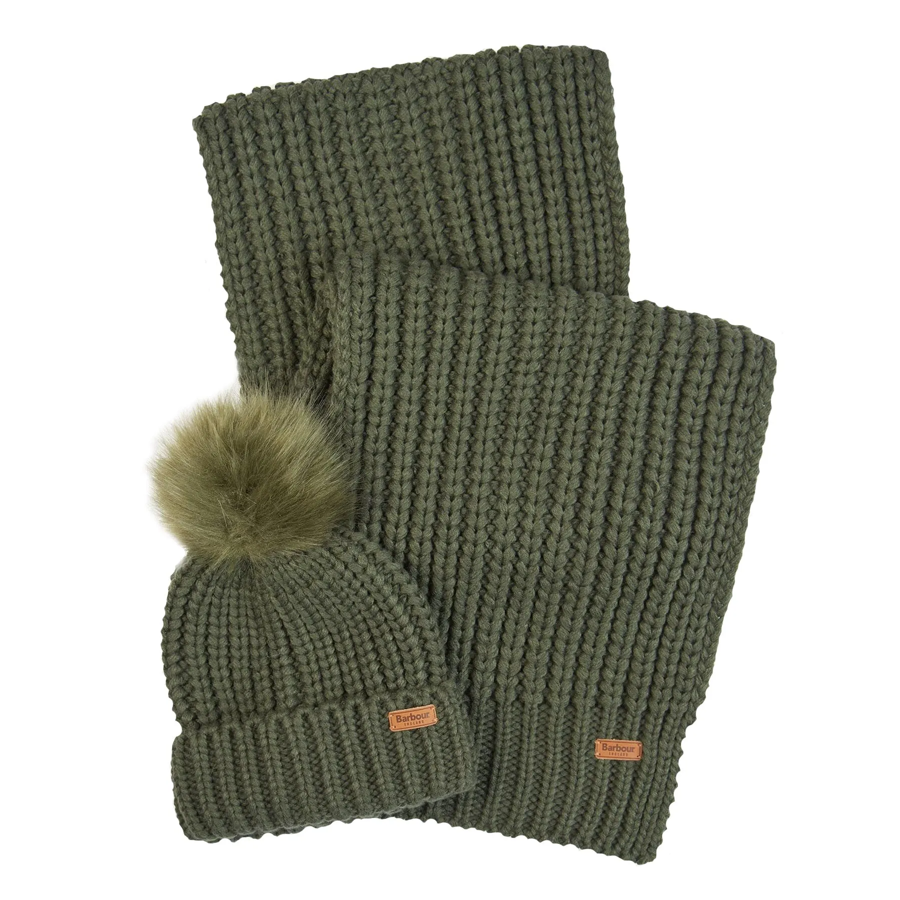 Barbour Ladies Saltburn Beanie & Scarf Set