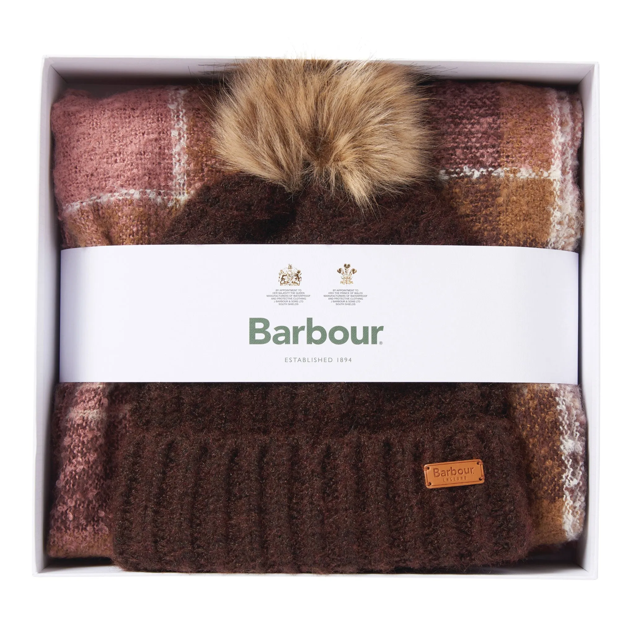 Barbour Ladies Saltburn Beanie & Scarf Set