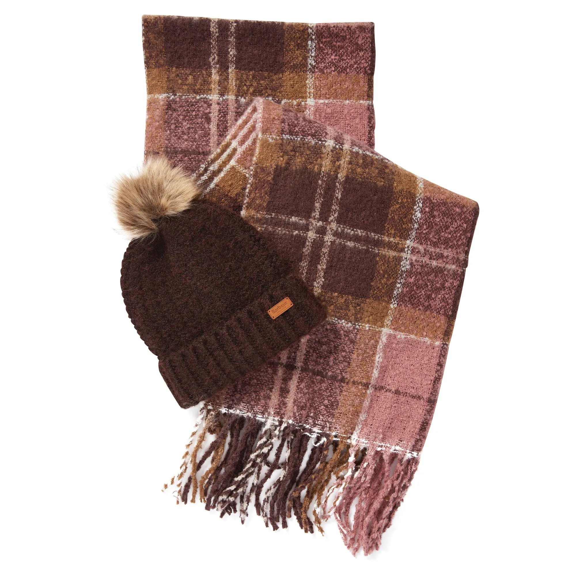 Barbour Ladies Saltburn Beanie & Scarf Set