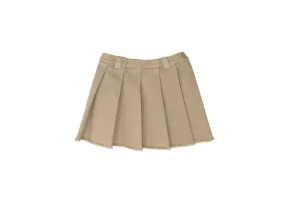 Beige Pleated Skirt