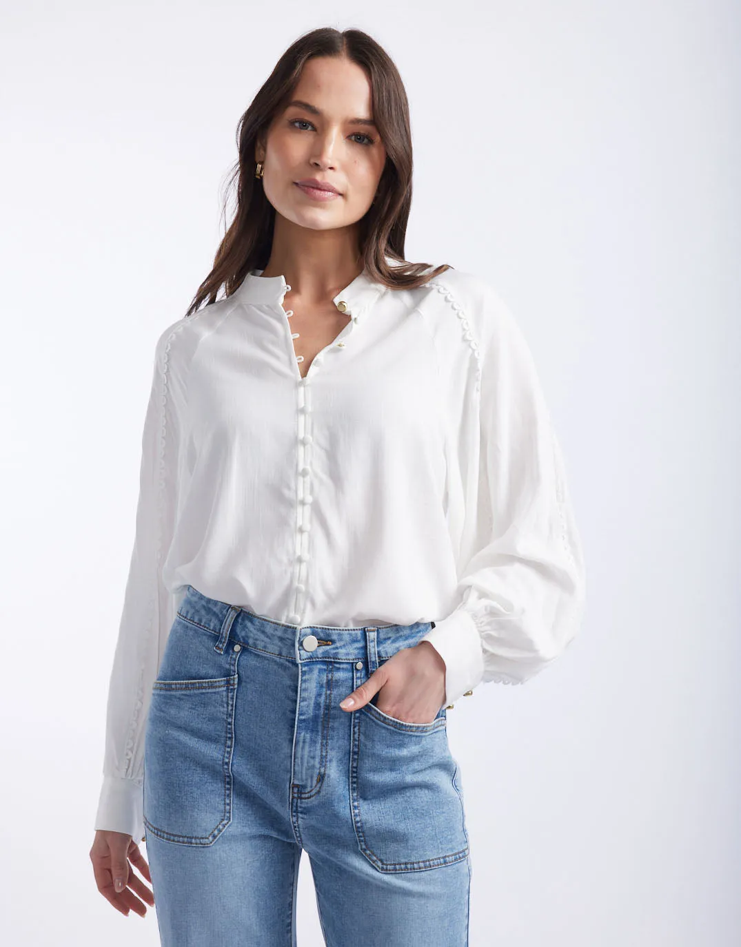 Berry Kiss Blouse - Ivory