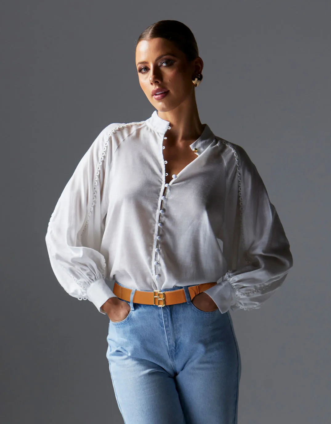 Berry Kiss Blouse - Ivory