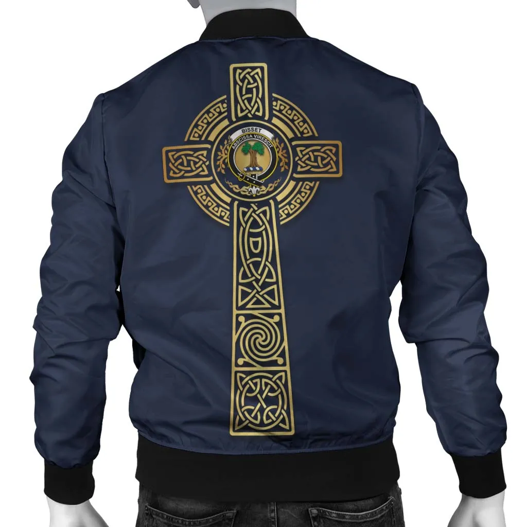 Bisset Clan Bomber Jacket with Golden Celtic Tree Of Life