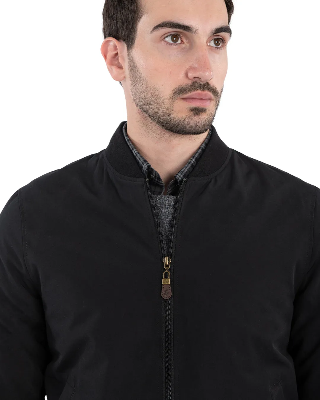 Black Bomber Jacket