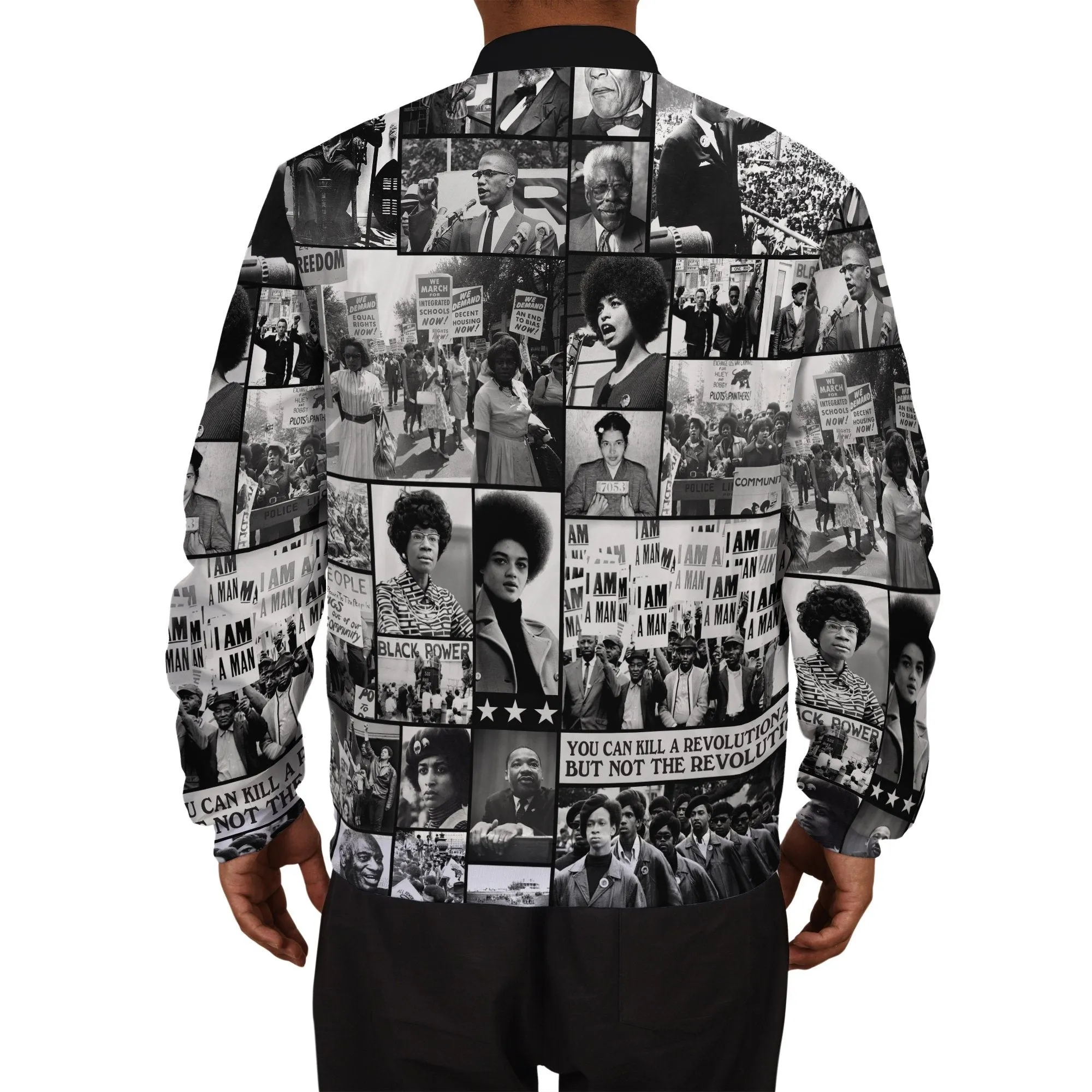 Black Power Images Bomber Jacket