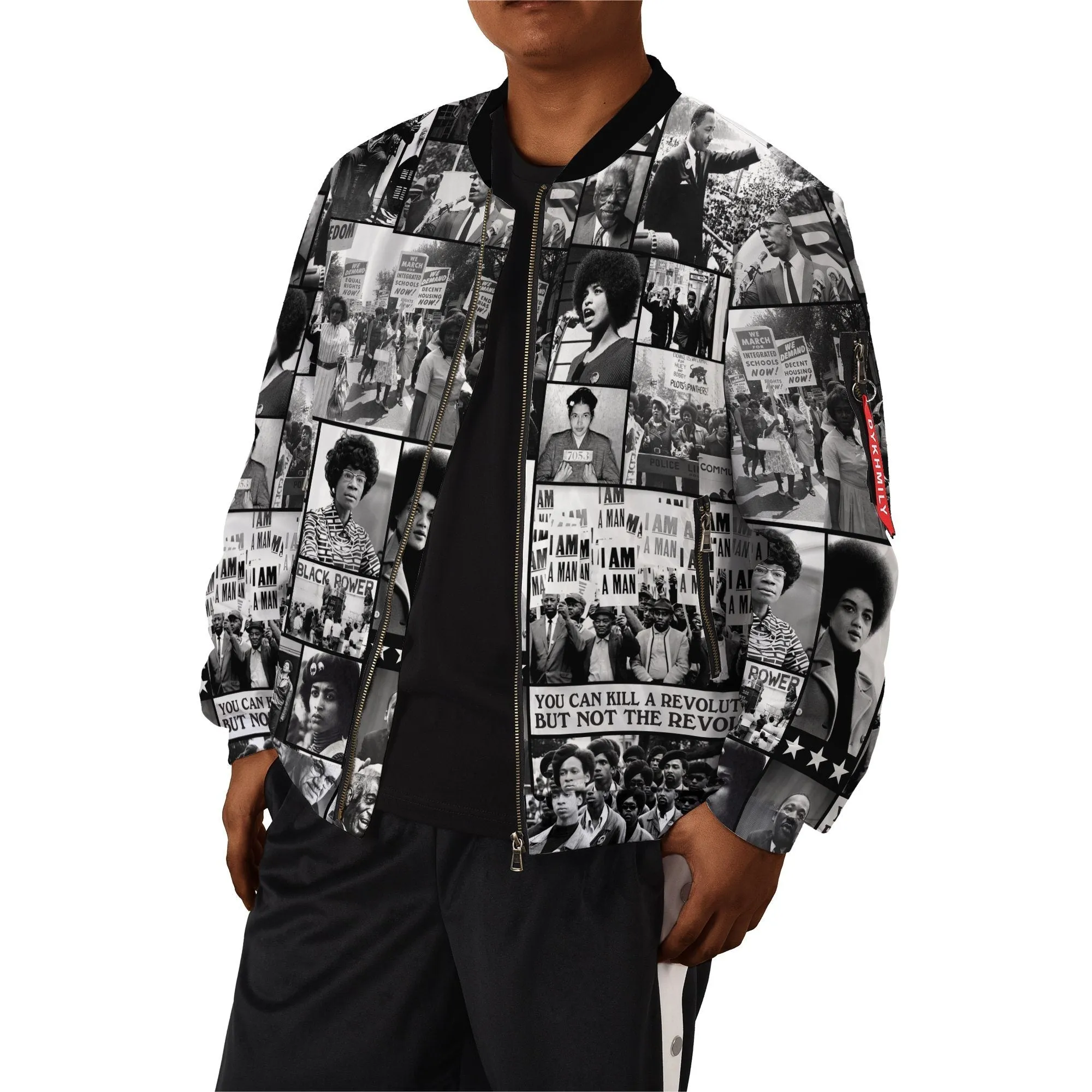 Black Power Images Bomber Jacket