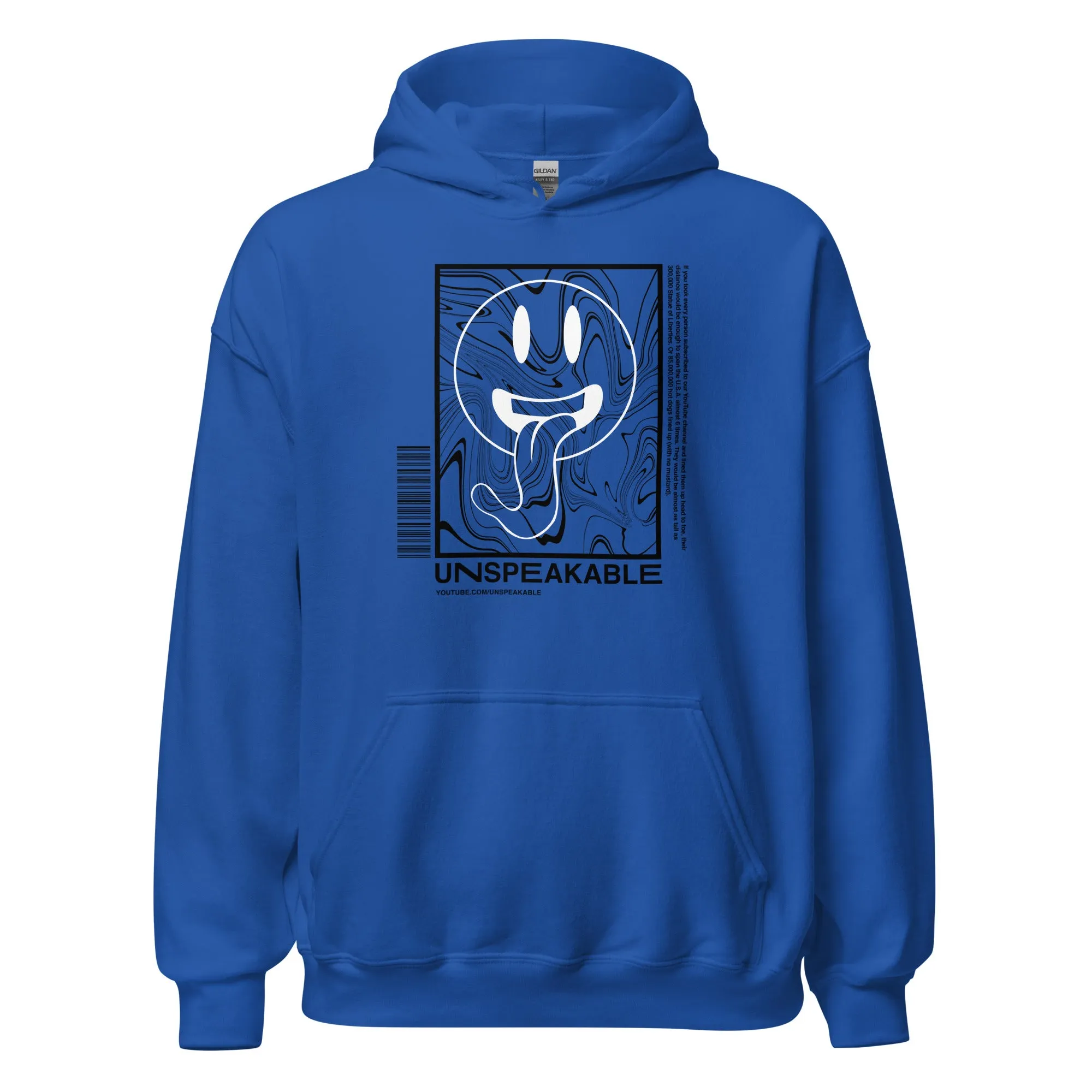 BLUE SMILEY SWIRL HOODIE