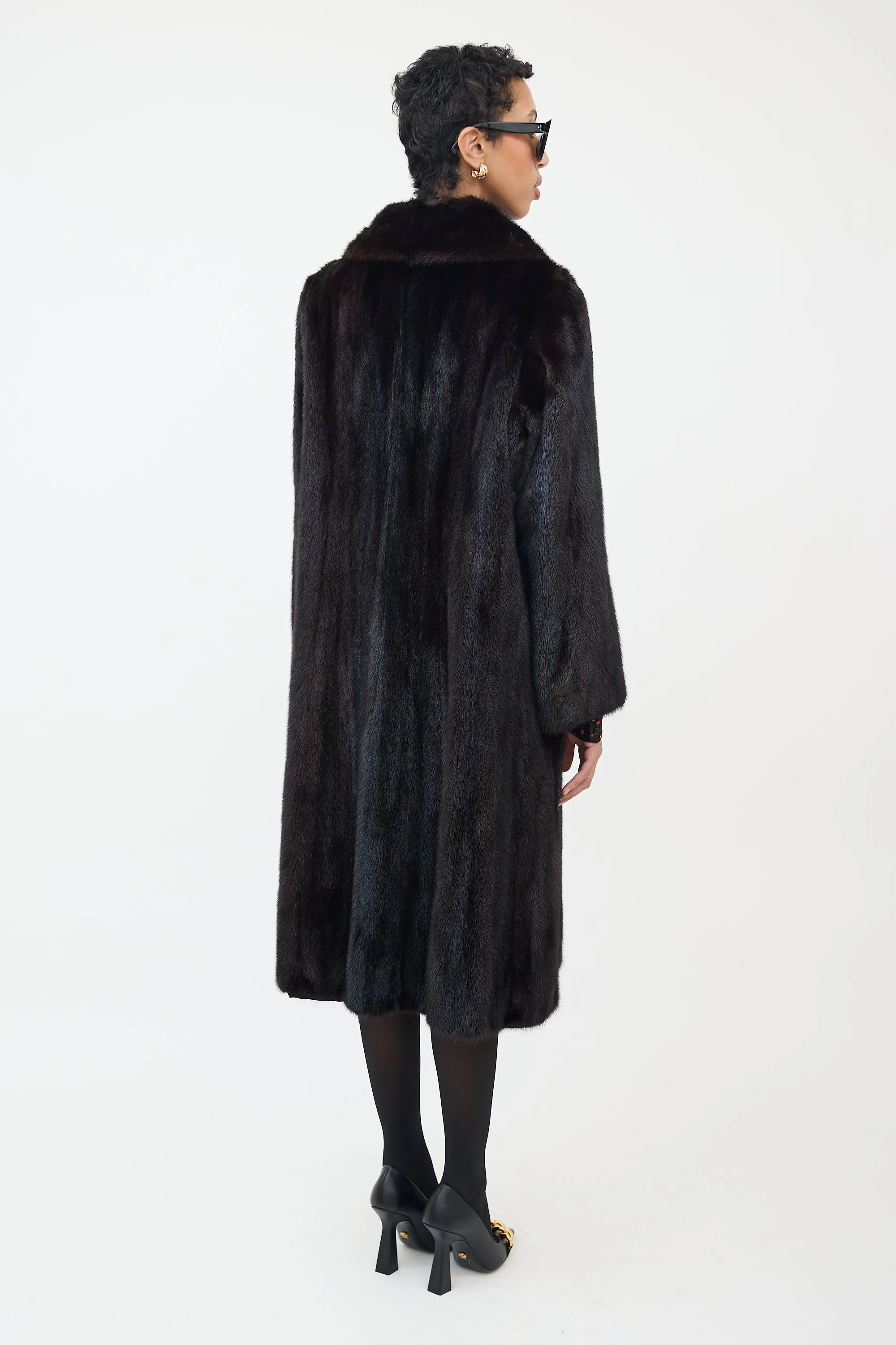 Brown Fur Long Coat