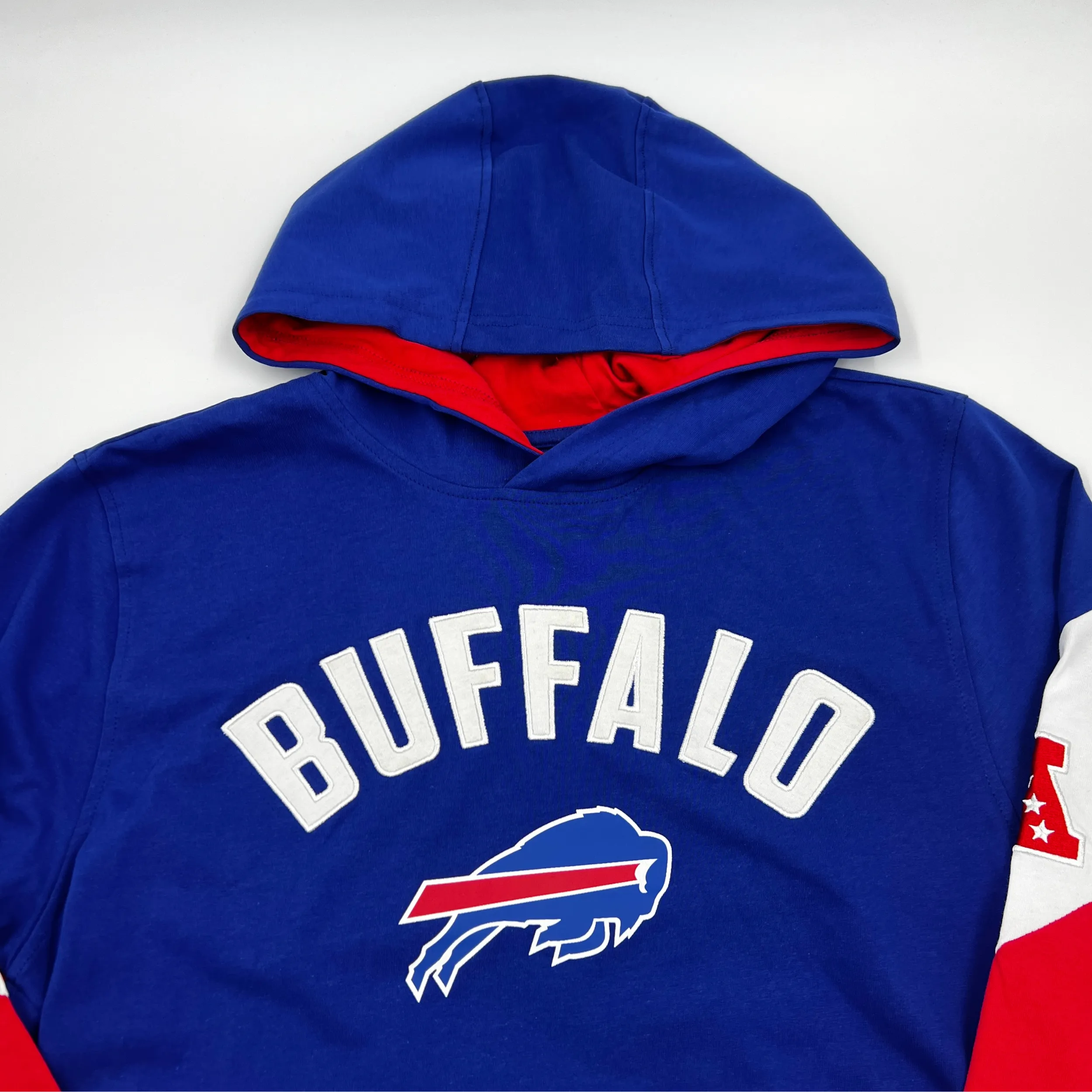 Buffalo Bills Colorblock Starter Pullover Hoodie