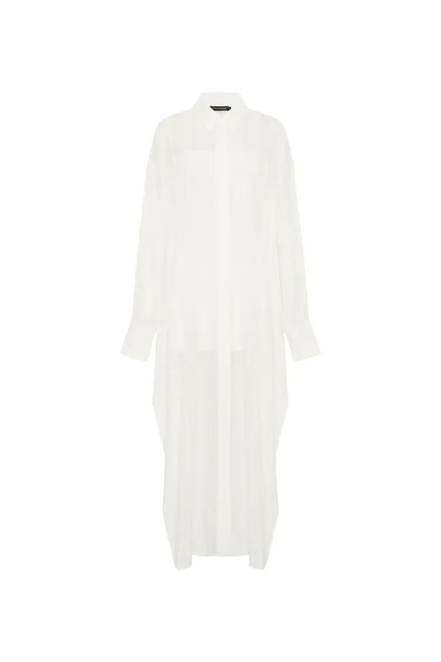 Camilla And Marc Pia Sheer Texture Dress - Cream