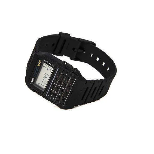 Casio CA-53W-1Z Black Calculator Watch for Men and Women