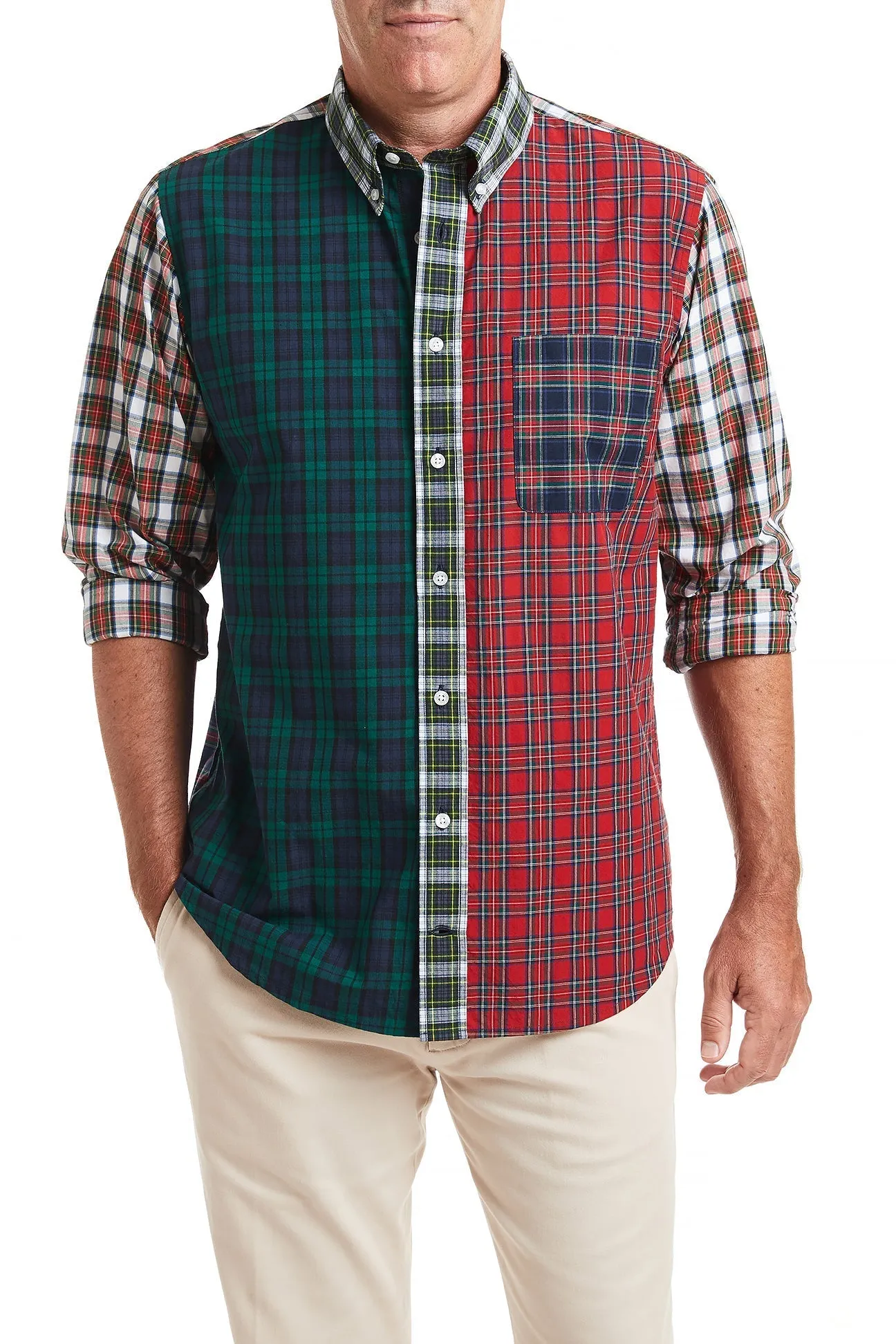 Chase Shirt Party Panel Tartan Plaid