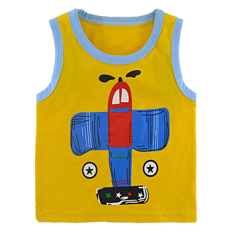 Children's cotton sleeveless vest