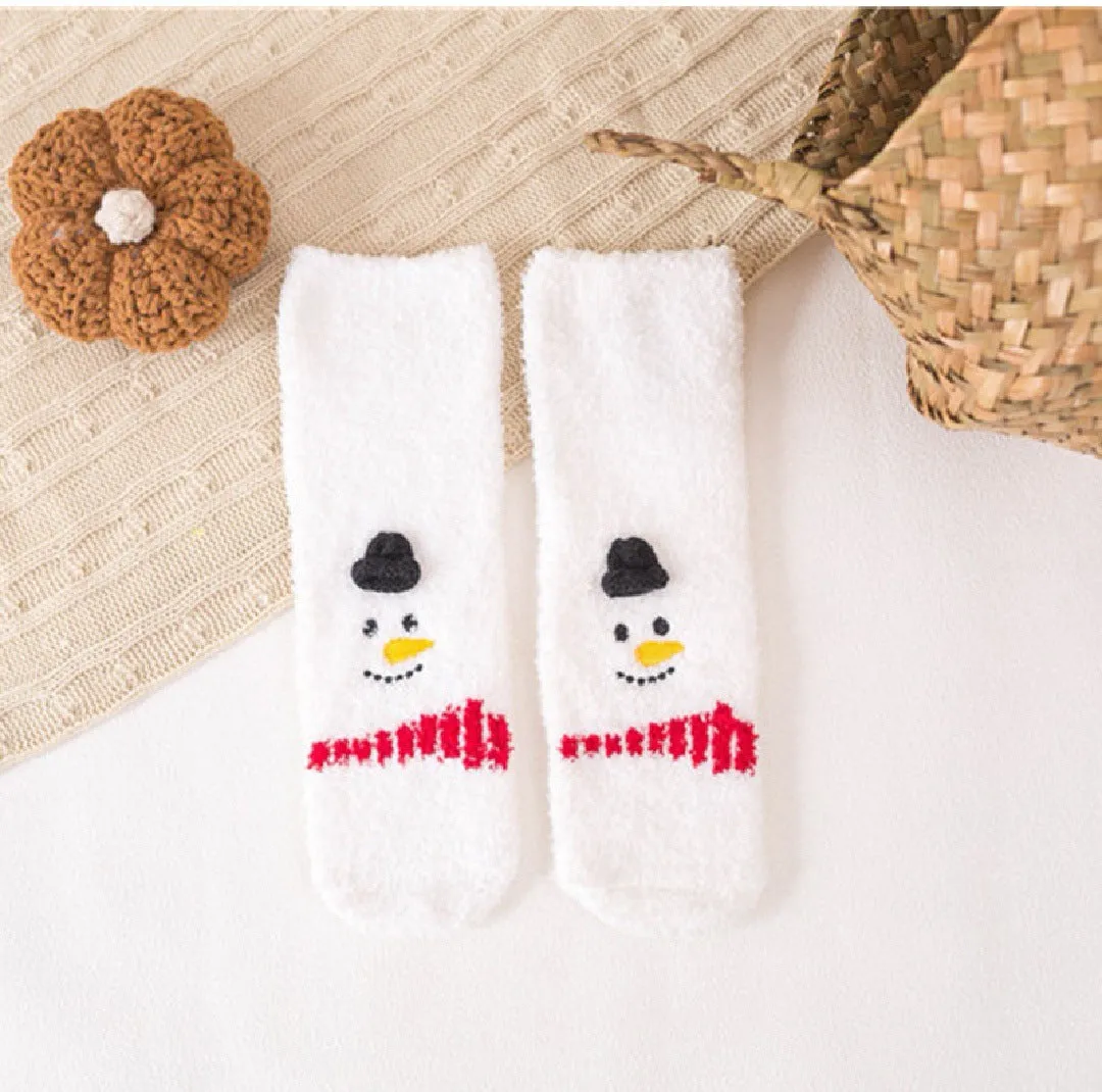 🎅Christmas Sale🎄 Coral Velvet Christmas Socks Padded Warm