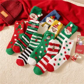 🎅Christmas Sale🎄 Coral Velvet Christmas Socks Padded Warm