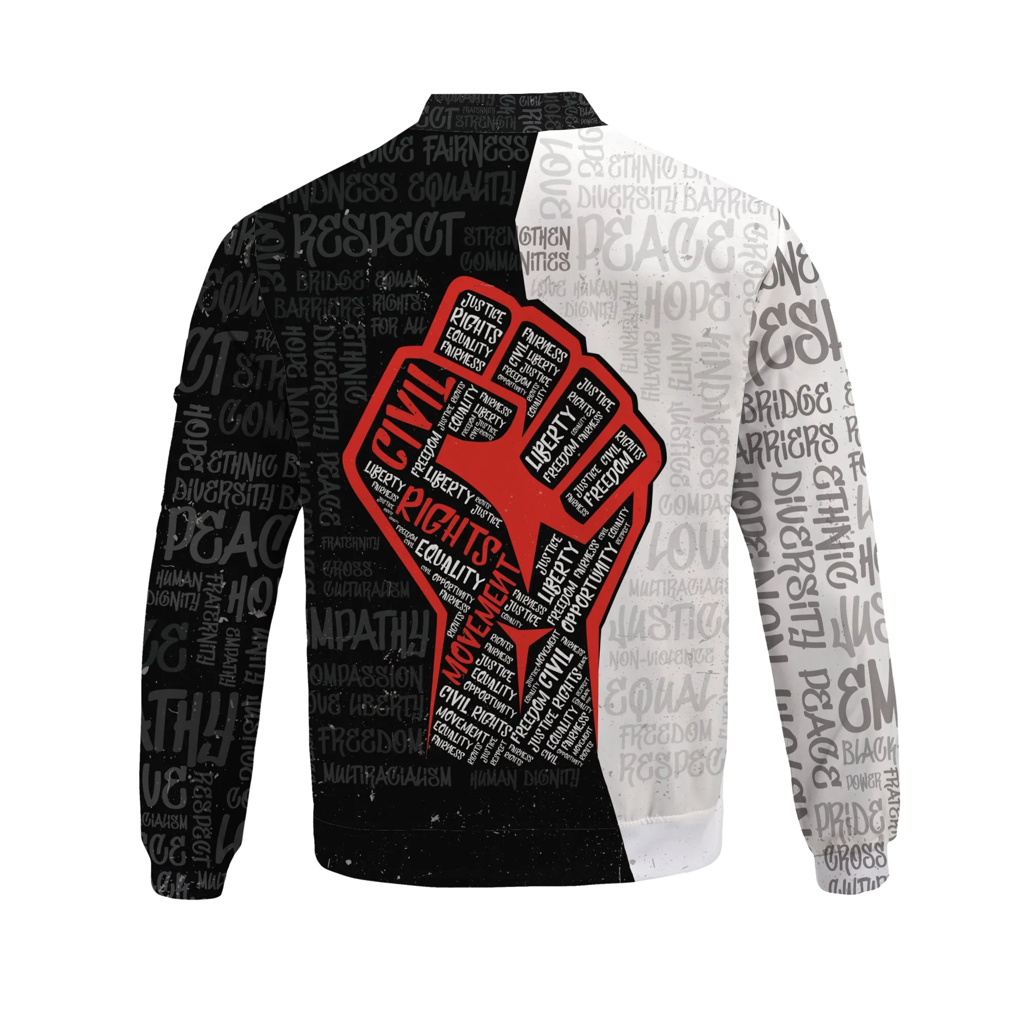 Civil Rights Movement Justice Fist Bomber Jacket