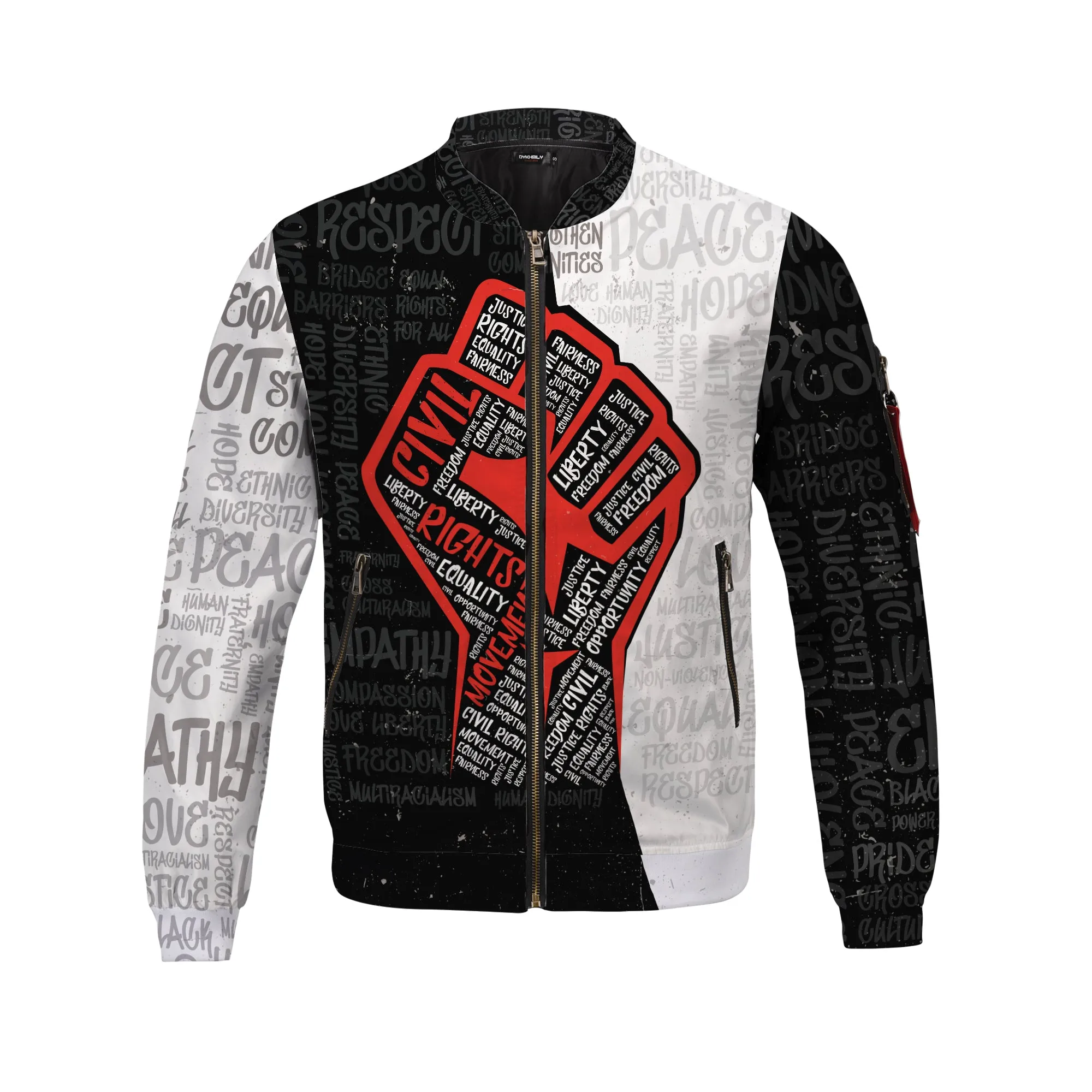 Civil Rights Movement Justice Fist Bomber Jacket