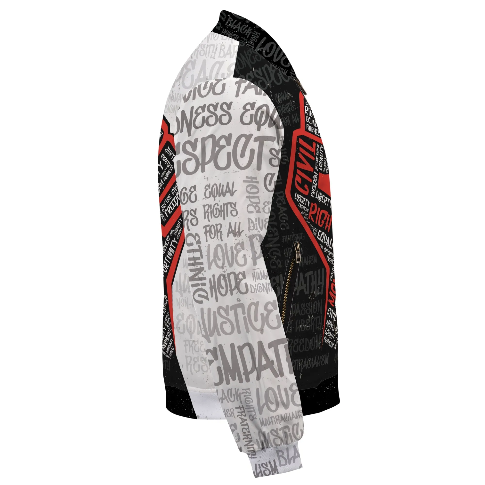 Civil Rights Movement Justice Fist Bomber Jacket