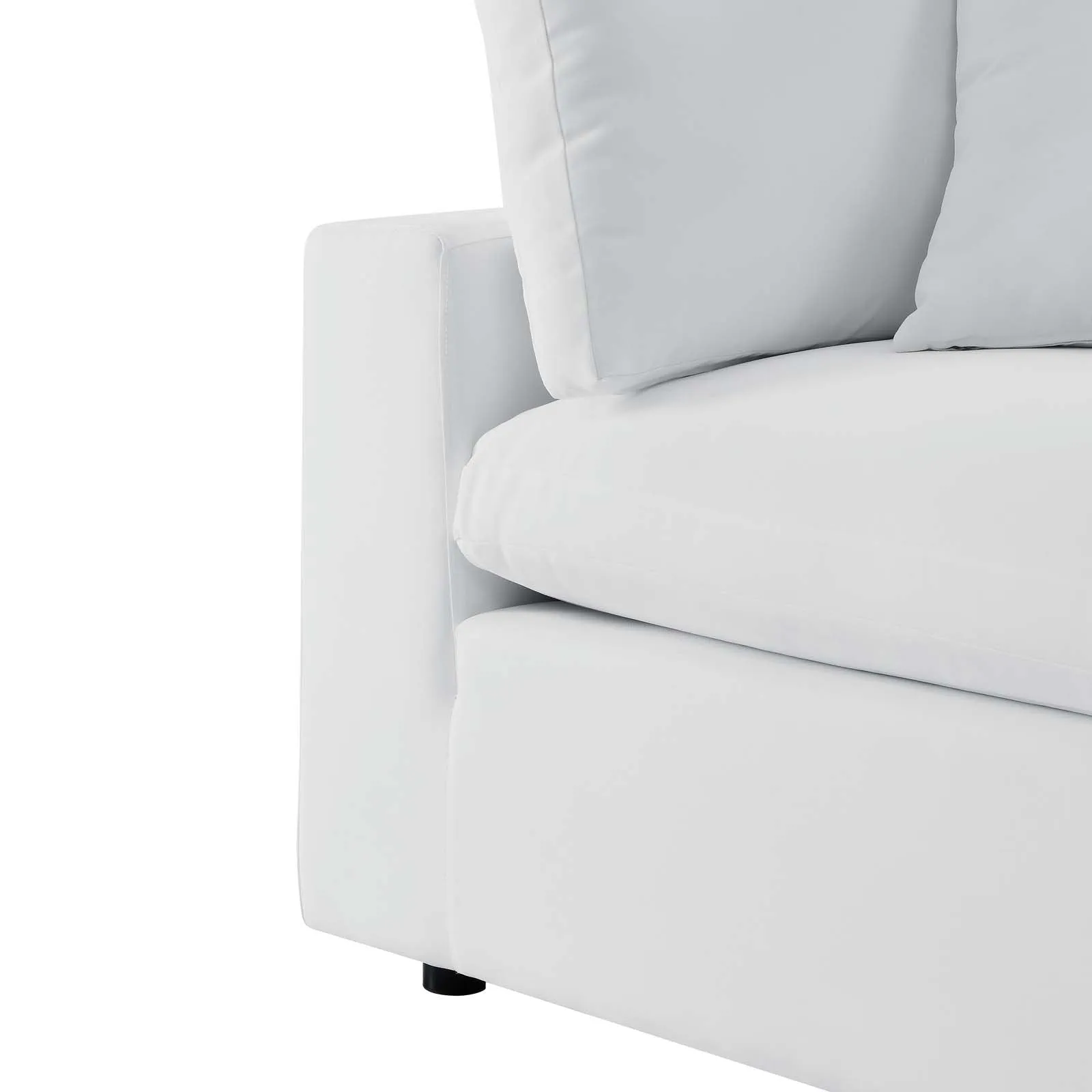 Commix Sunbrella® Outdoor Patio Loveseat White EEI-5577-WHI